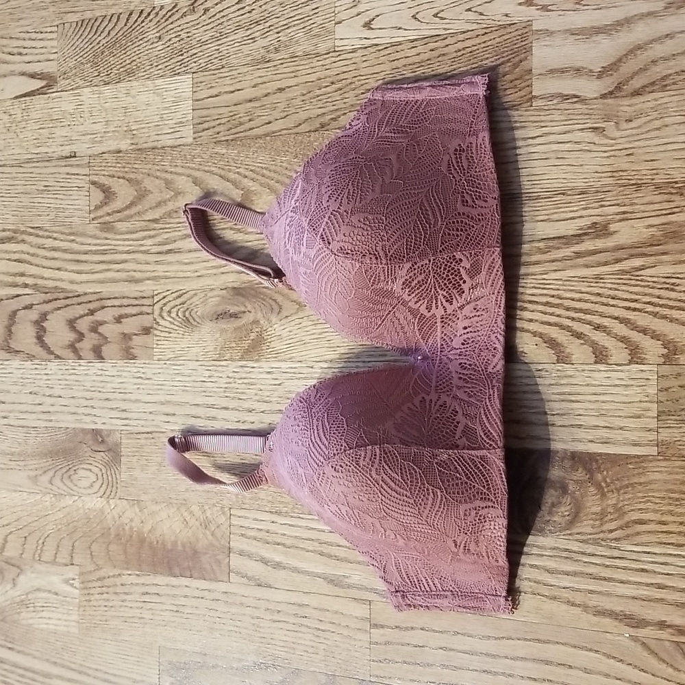 (36D) Montelle Intimates Lace Underwire Padded Bra Comfortable Everyday